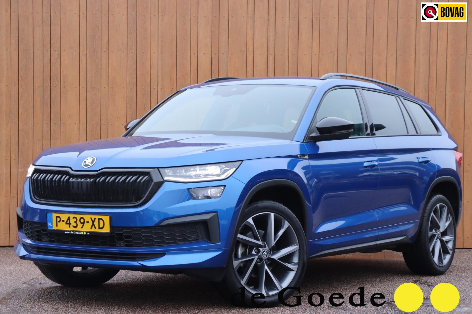 Skoda Kodiaq 1.5 TSI Sportline Bus orgNL el.klep stuur+stoel, 12 maanden, 4 cilinders, Blauw, Origineel Nederlands