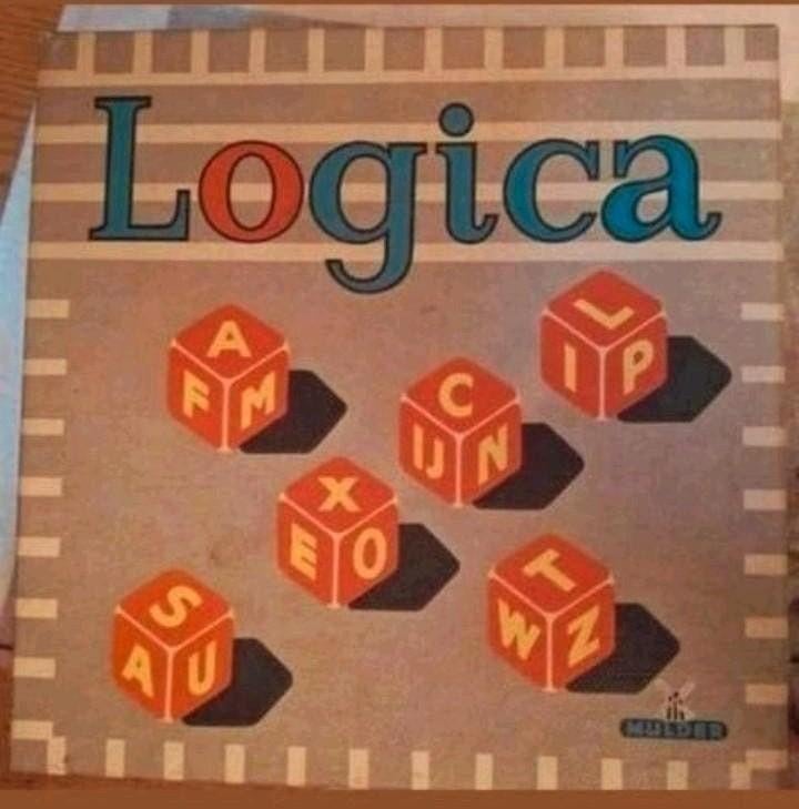 Vintage Logica - Mulder Nr. 9507 worden spel, Ophalen of Verzenden, Minder dan 500 stukjes, Zo goed als nieuw, Overige typen