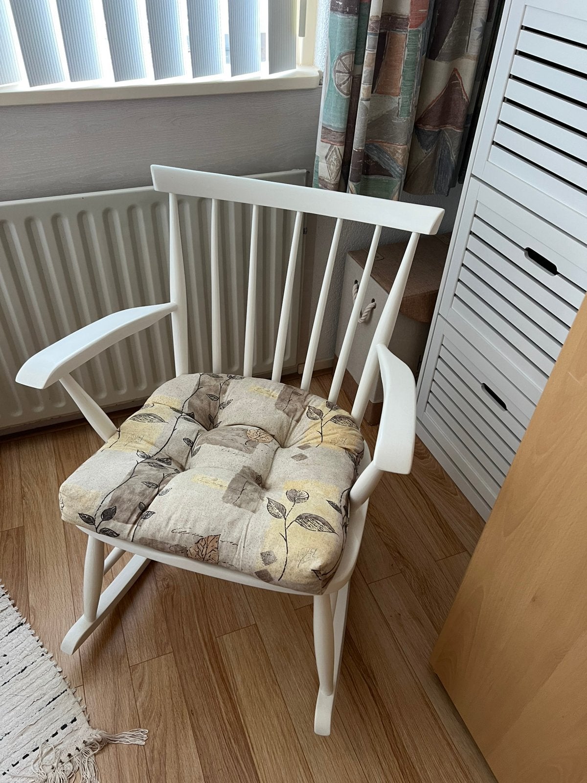 Schommelstoel, Huis en Inrichting, Ophalen, Gebruikt, Wit, Eén