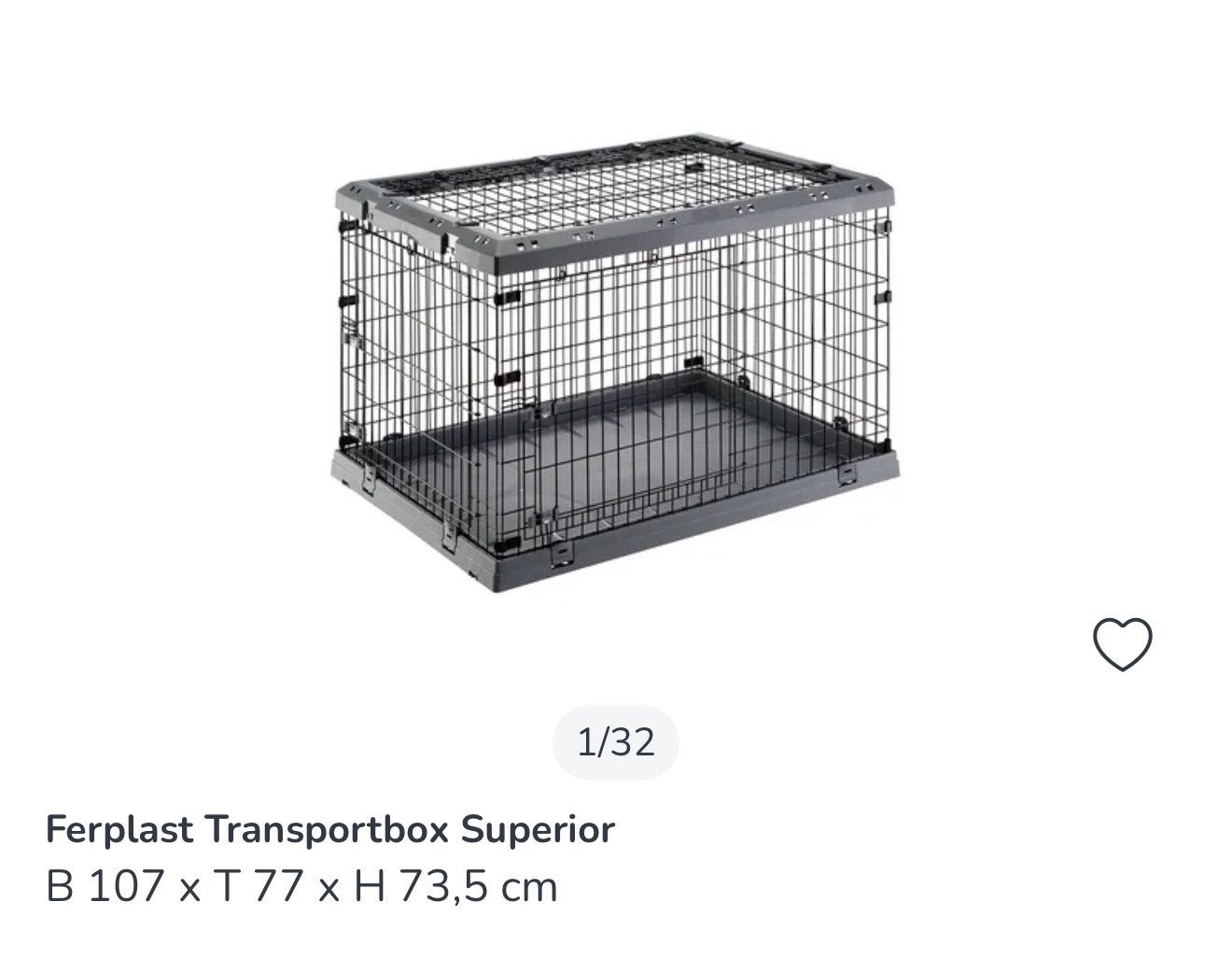 Hondenbench/transportbox Ferplast middelgrote honden, Dieren en Toebehoren, Ophalen, Zo goed als nieuw