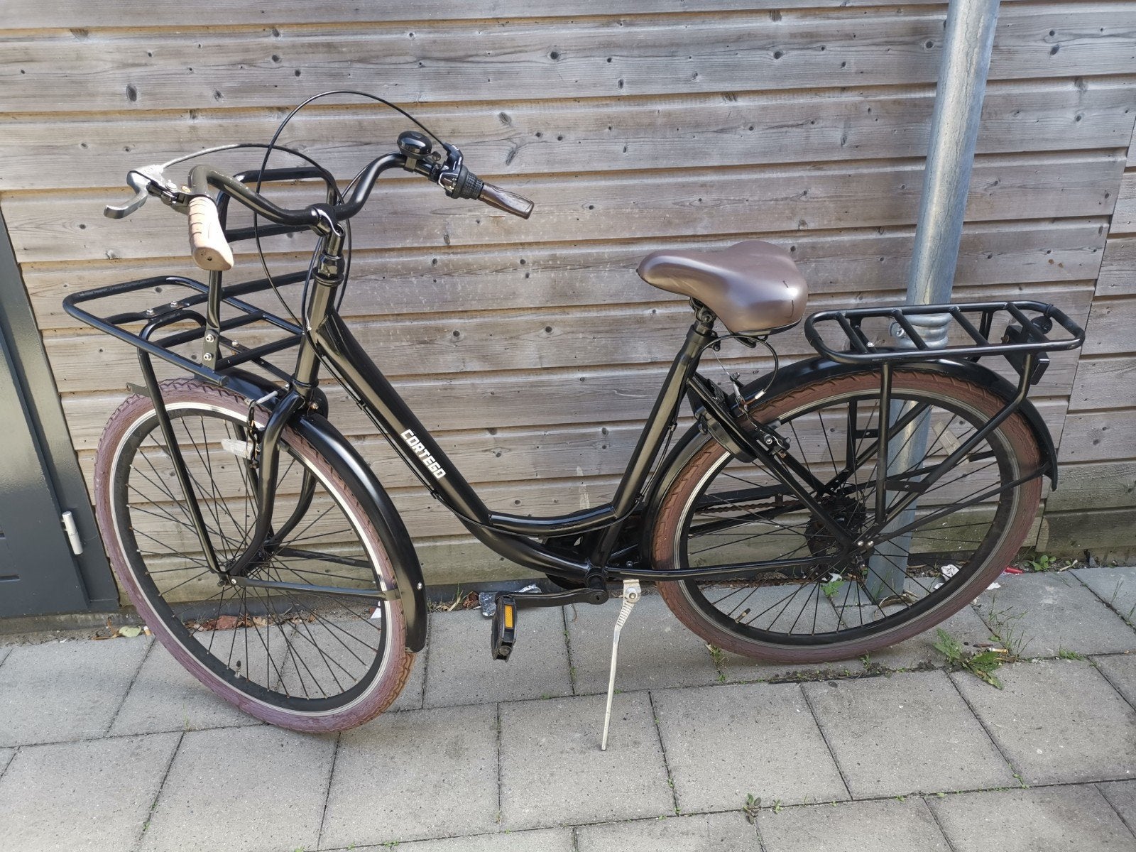 Cortego Damesfiets met voordrager en versnellingen, Gebruikt, Velgrem, Versnellingen, 50 tot 53 cm