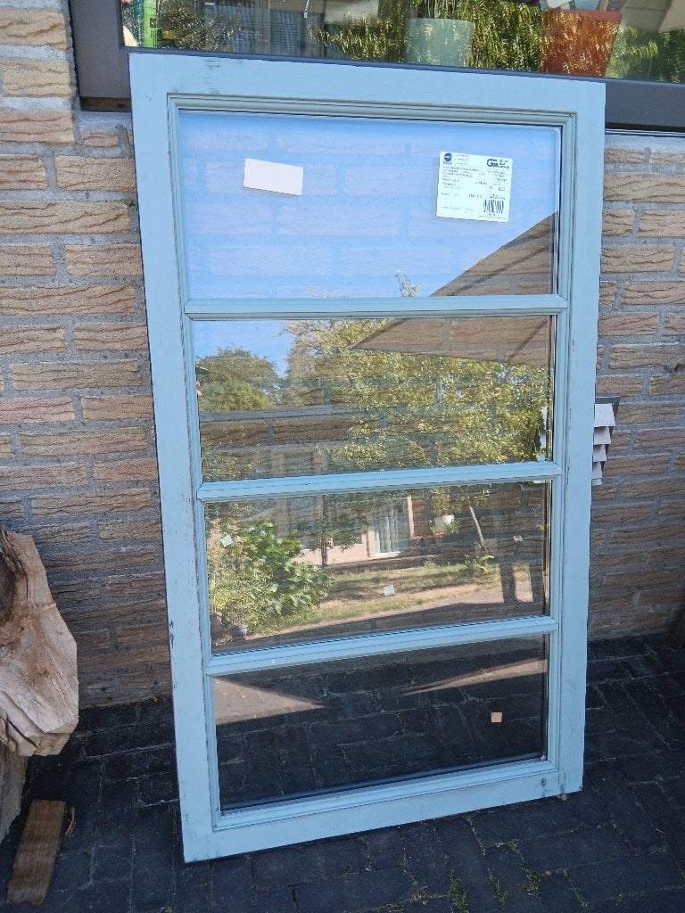 4 stuks raam +glas HR++ met roedeverdeling nieuw, Doe-het-zelf en Verbouw, Glas en Ramen, Ophalen, Gevelraam of Ruit, Gebruikt