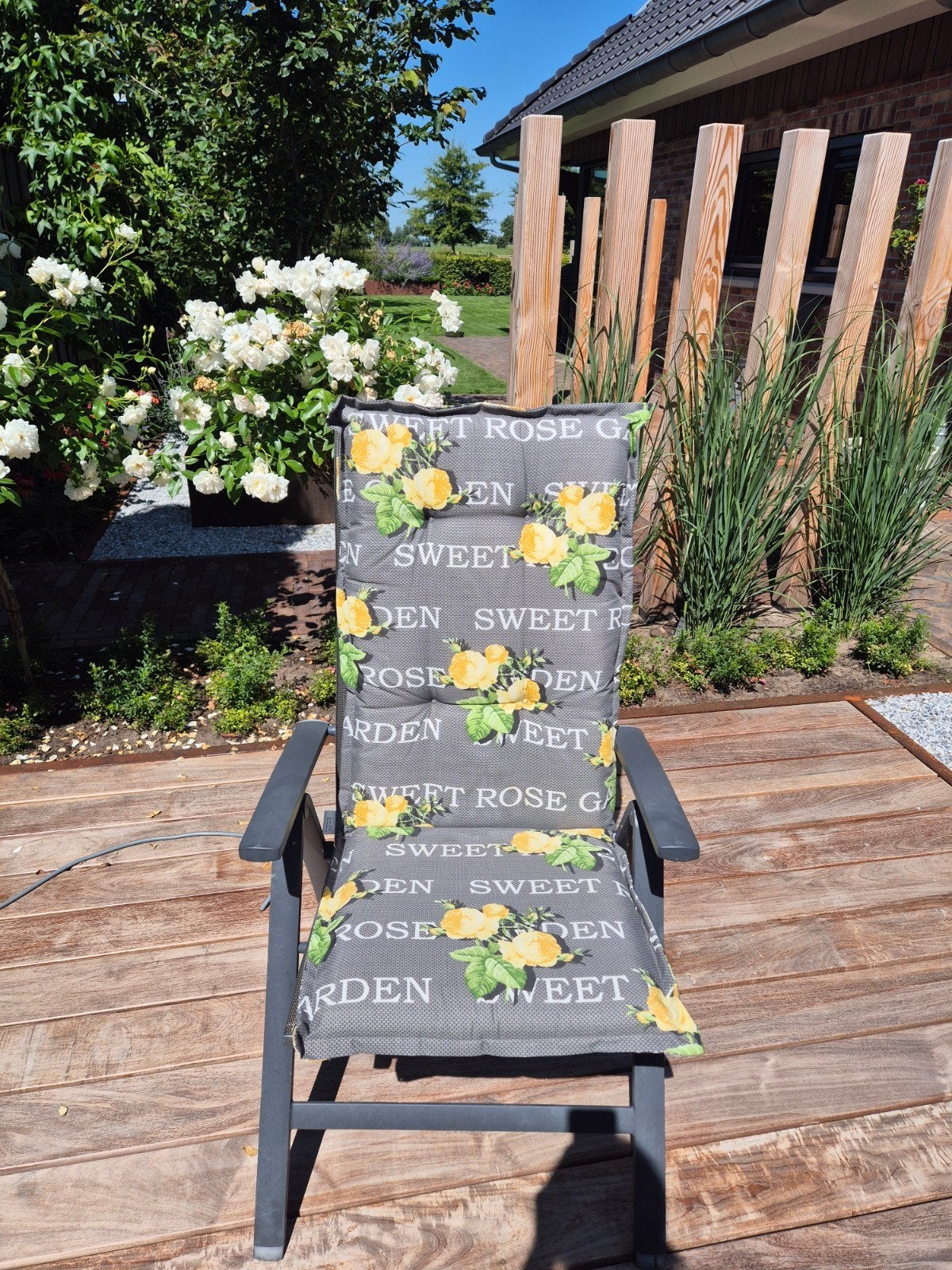 Te koop: 4 tuinkussens zo goed als nieuw, Tuin en Terras, Tuinstoelen, Ophalen, Zo goed als nieuw