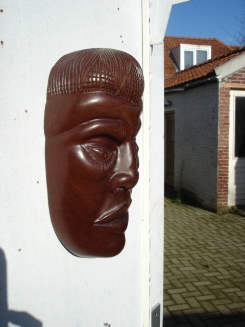 Mooi authentiek masker [ Artex // CUBA ], Antiek en Kunst, Hout, Bruin, Masker, Ophalen of Verzenden