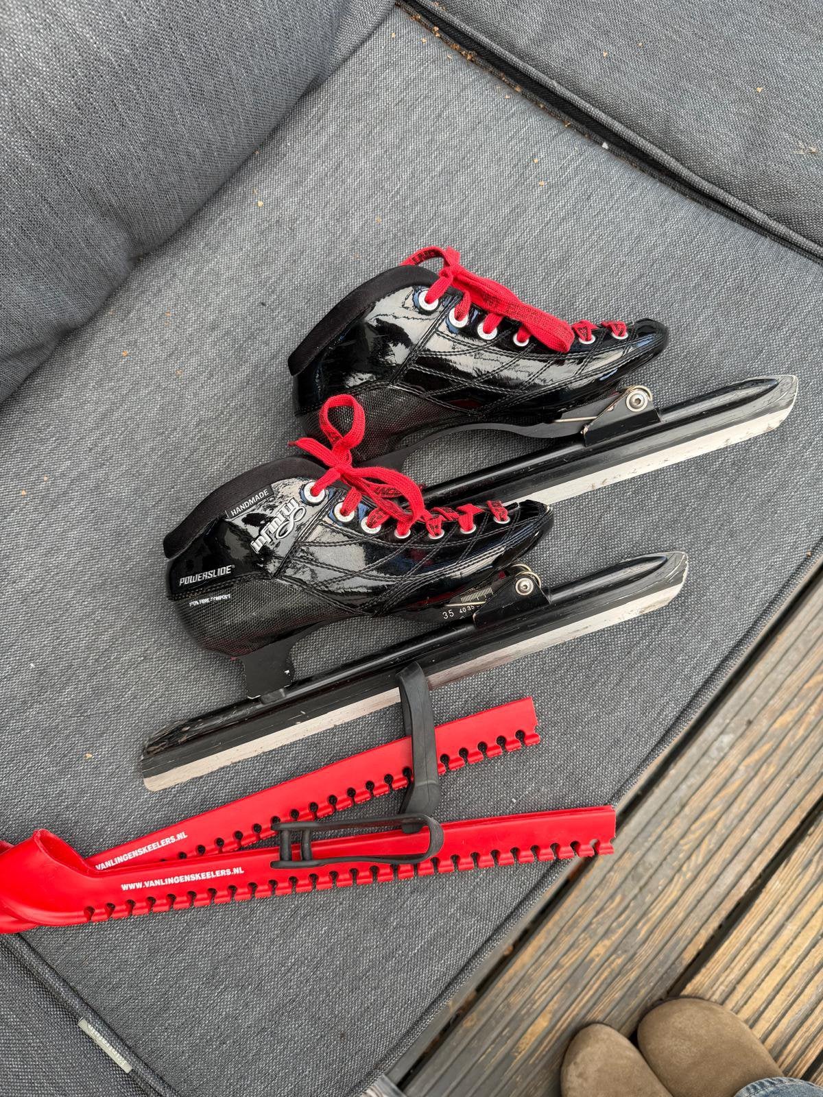 Powerslide klap schaatsen, Klapschaats, Zo goed als nieuw, Noren, Ophalen