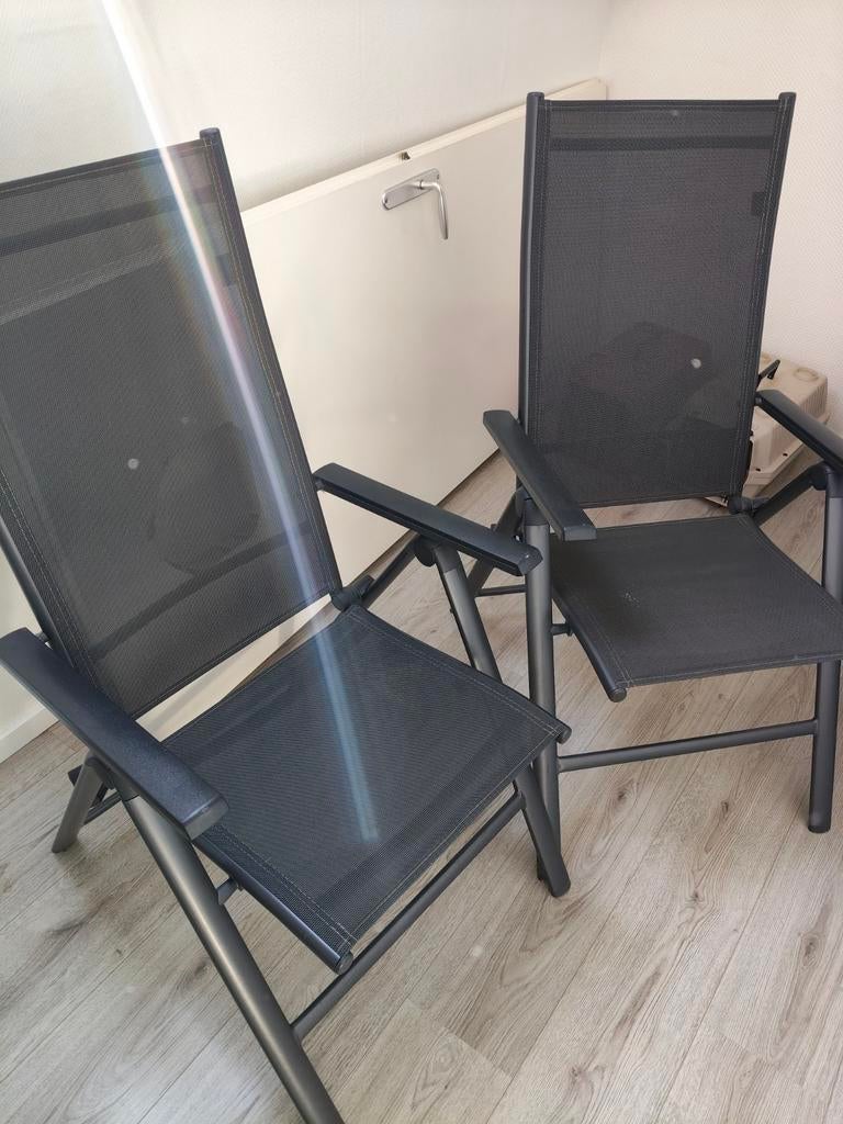 Tuinstoelen, Tuin en Terras, Tuinstoelen, Ophalen, Zo goed als nieuw, Aluminium, Verstelbaar