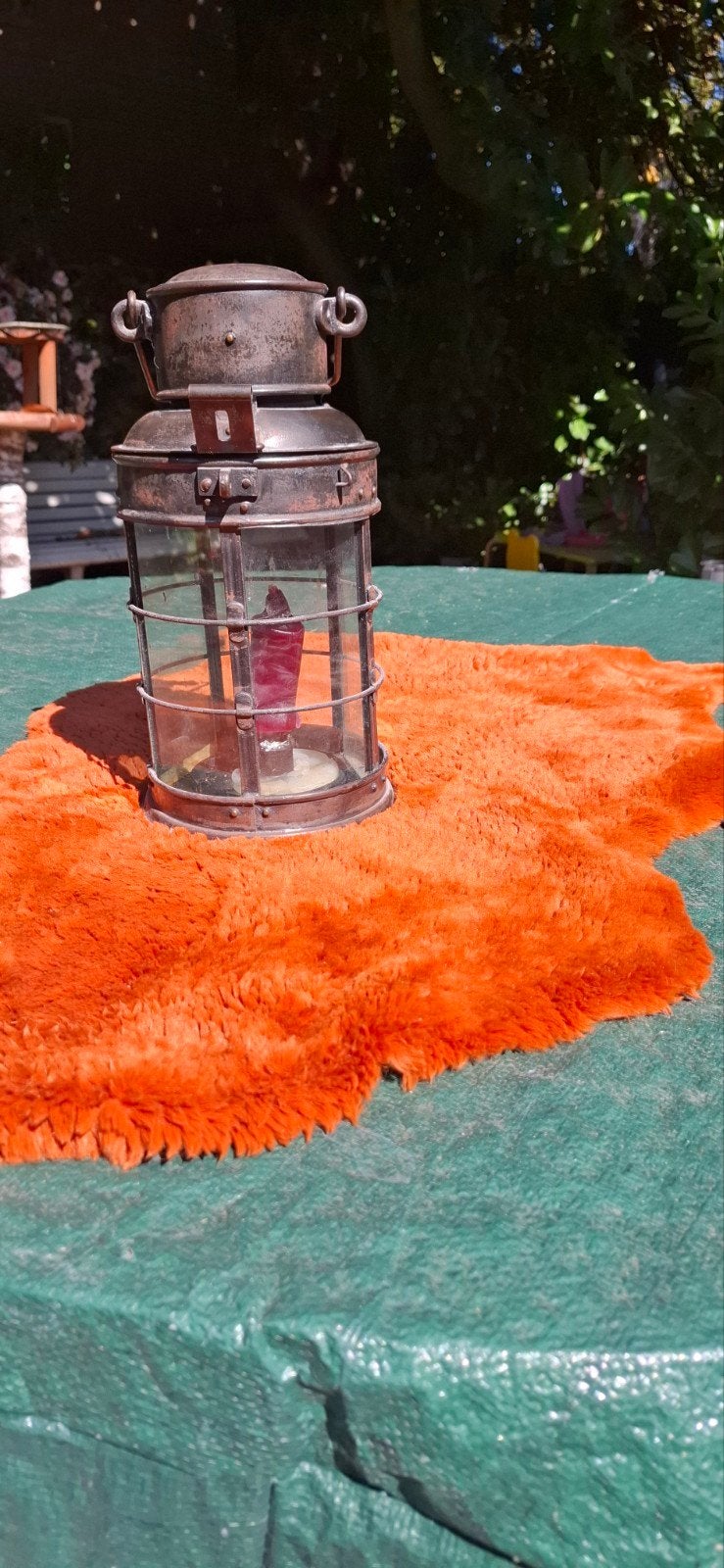 Antieke scheepslantaarn - Maritieme decoratie, Antiek en Kunst, Antiek | Lampen, Ophalen