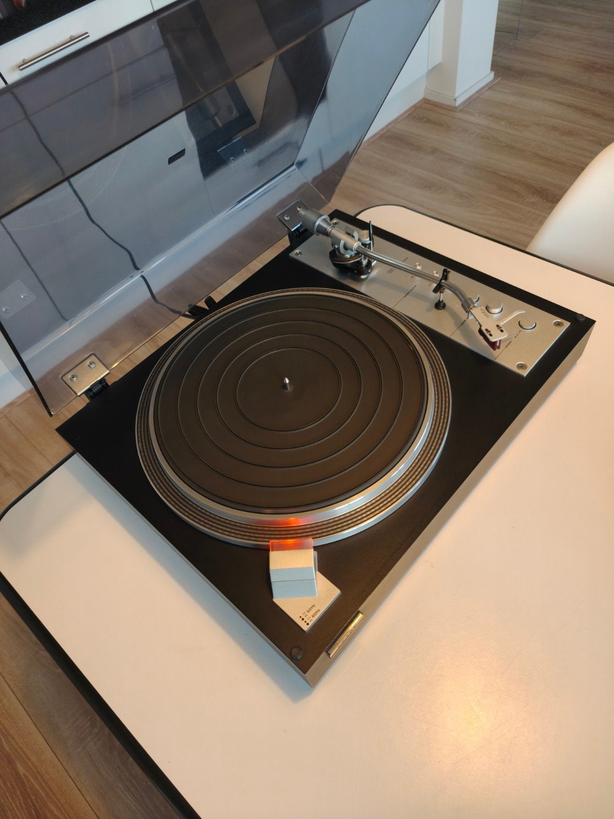 Denon SL-7D Direct Drive Platenspeler met Ortofon Element, Gebruikt, Pitch-regelaar, Platenspeler, Ophalen
