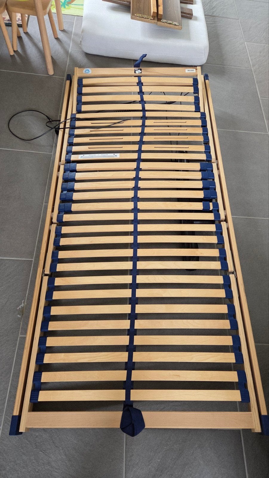 Verstelbare bedbodem, 90x200cm, Ophalen, Gebruikt, 90 cm, Eenpersoons