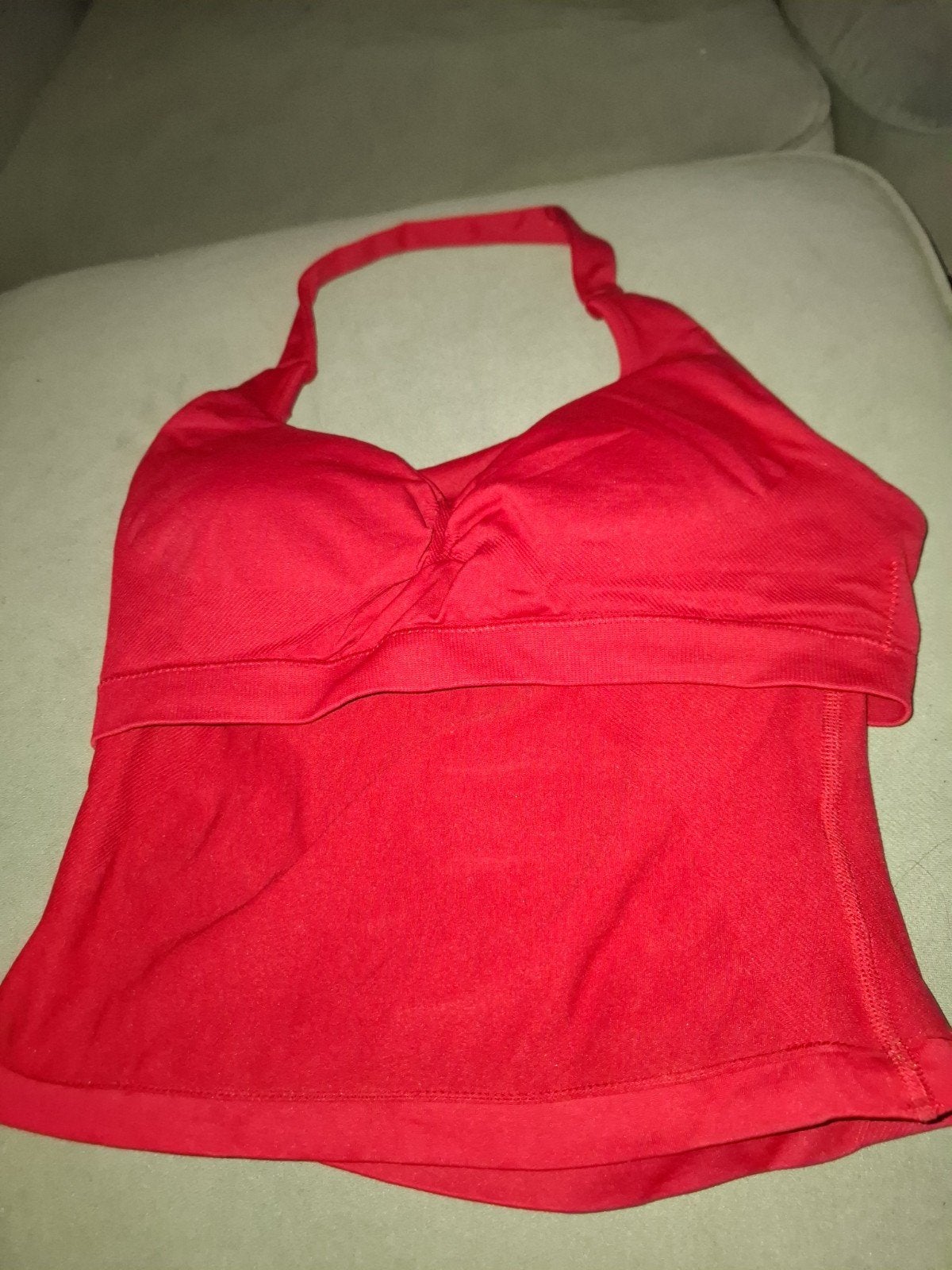 Rode haltertop, Ophalen of Verzenden, Maat 36 (S), Rood, Onbekend