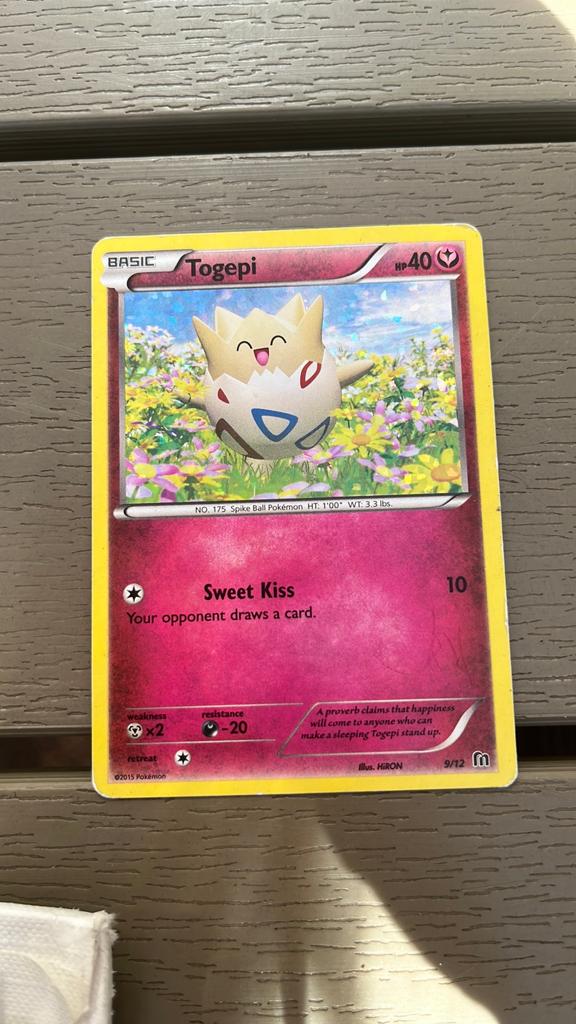 Togepi 9/12, Ophalen of Verzenden, Gebruikt, Losse kaart