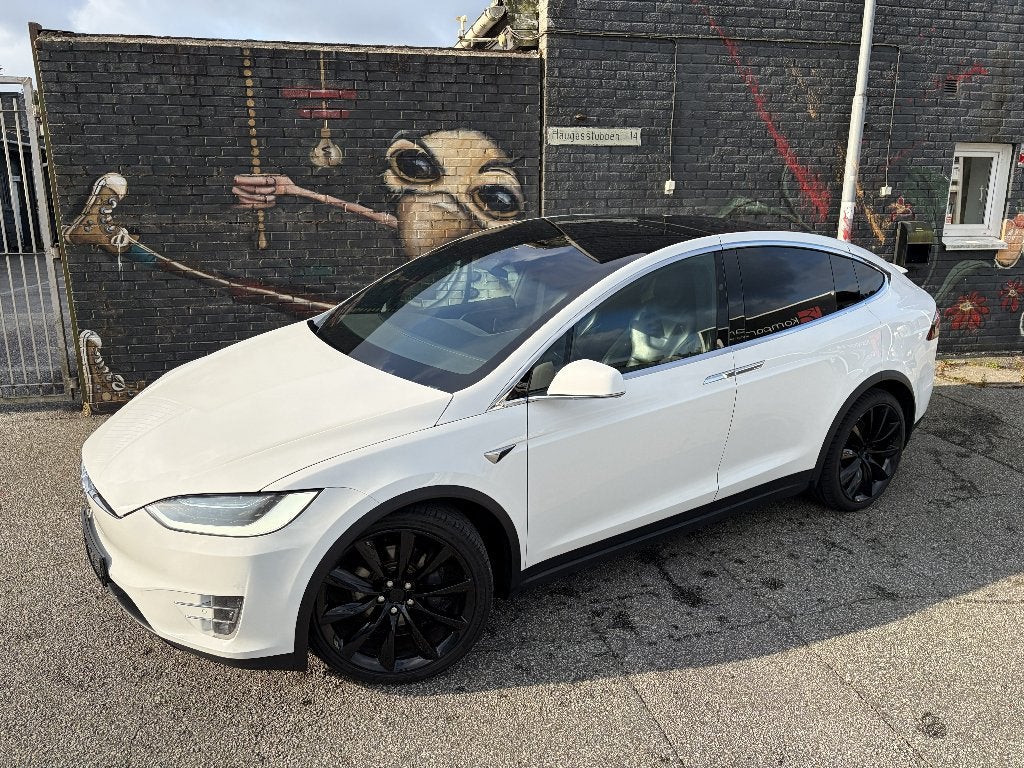 Tesla X 90D, Free Supercharging, 6 Seats, AP 2.0, Auto's, Tesla, Zwart, Lane Keeping Assist, Wit, Elektrisch