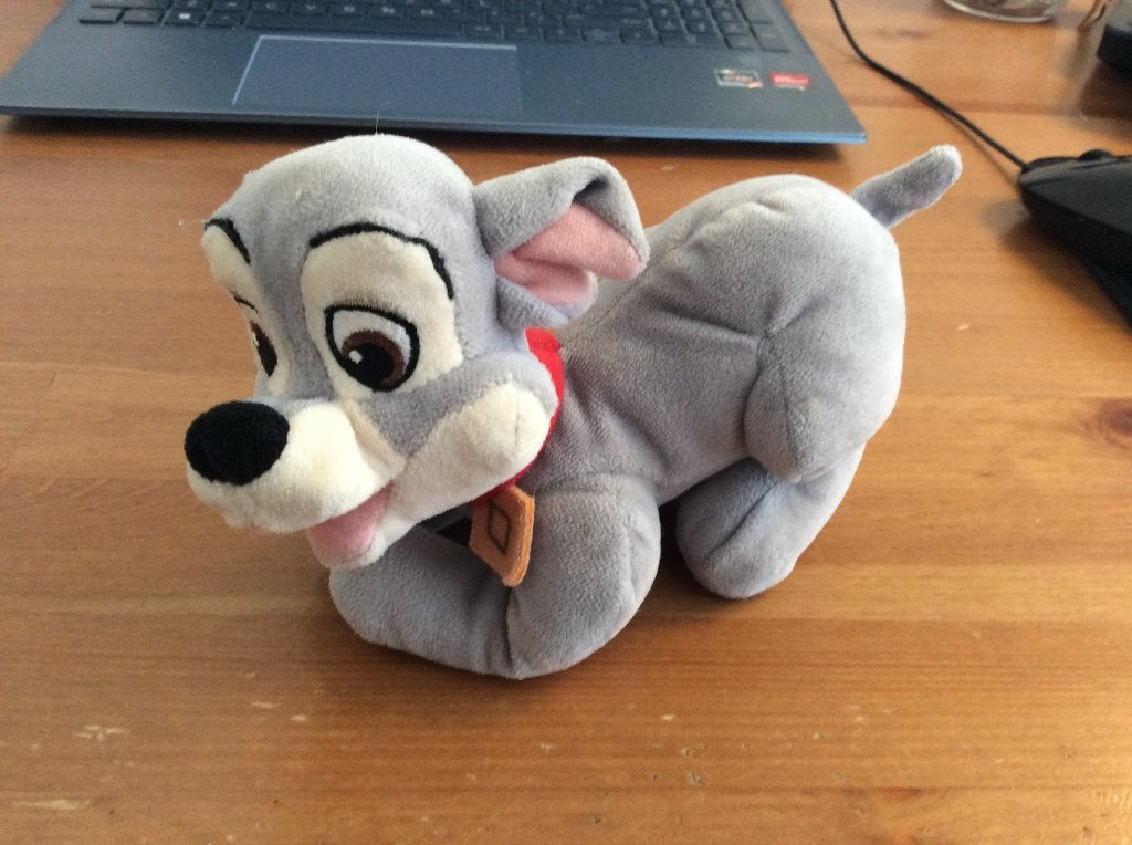 Disney Rakker (lady & de vagebond) knuffel beanbag, Ophalen of Verzenden, Overige figuren, Gebruikt, Knuffel