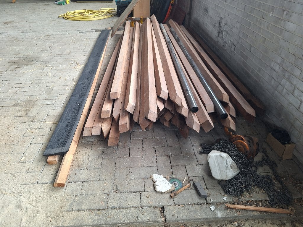 Azobe palen, Tuin en Terras, Ophalen of Verzenden, Nieuw, 250 cm of meer, Palen