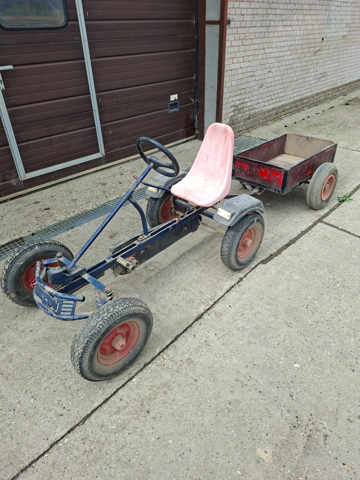 mammoet skelter met kar, Ophalen of Verzenden, Zo goed als nieuw, Mammoet, Met kar of aanhanger