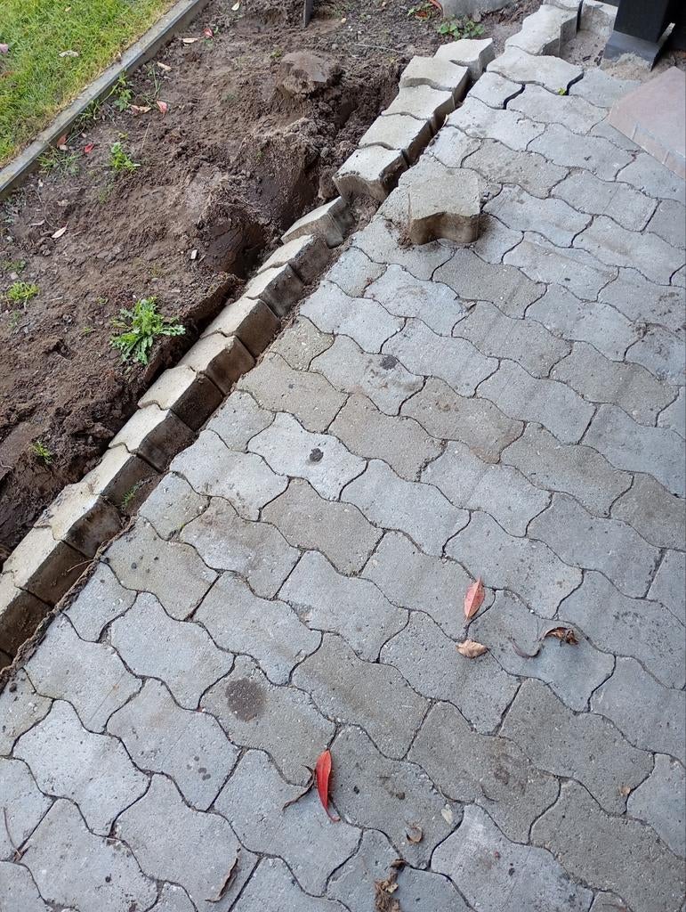 Klinkers, grijs 8 cm, Tuin en Terras, Tegels en Klinkers, Ophalen of Verzenden, Beton, Klinkers