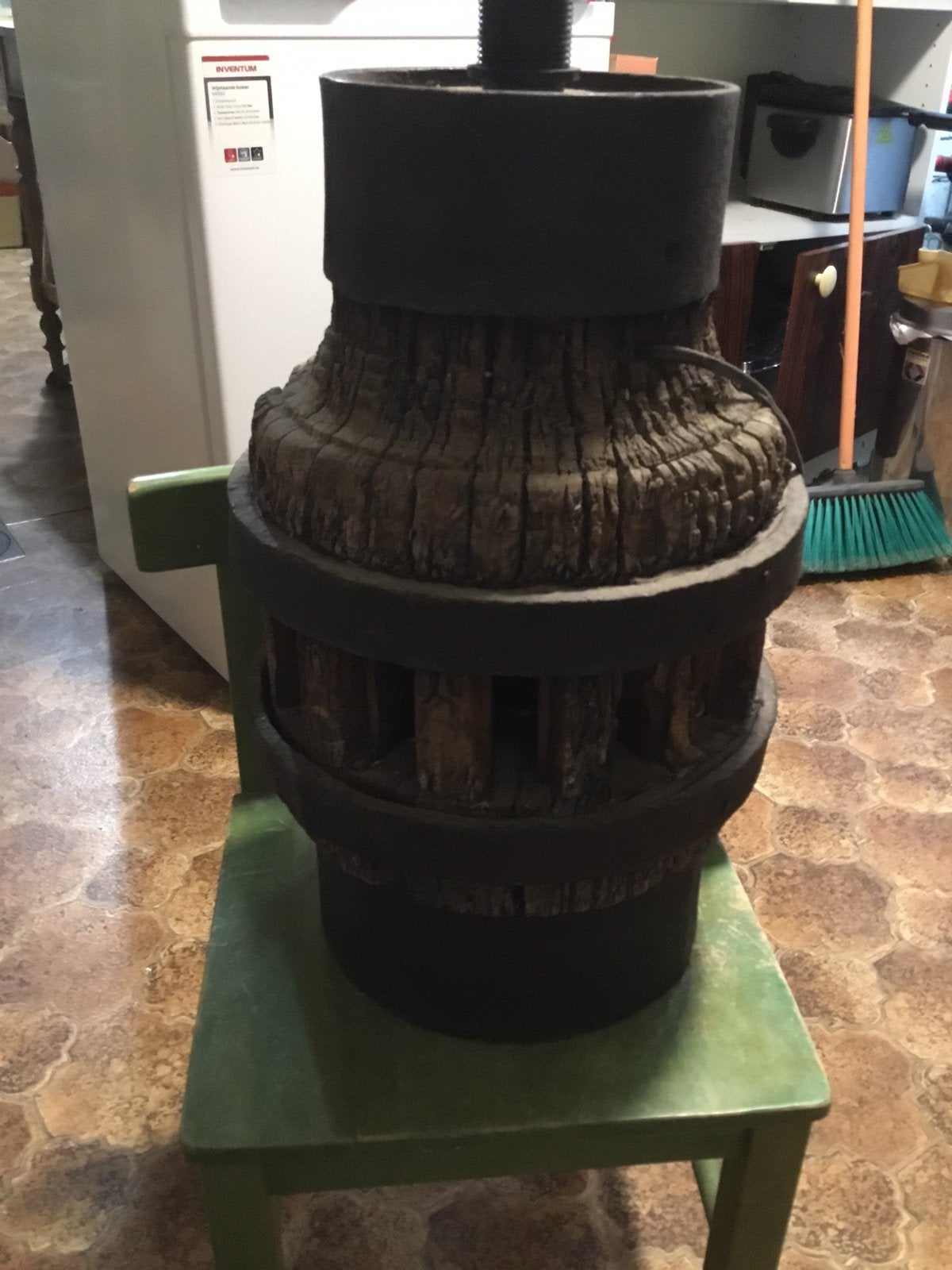 Antieke lamp, Ophalen