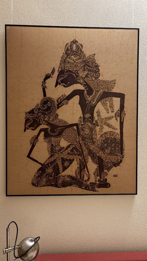 Wajang Batik Schilderijen, Ophalen, Doek, Overige onderwerpen, Batik