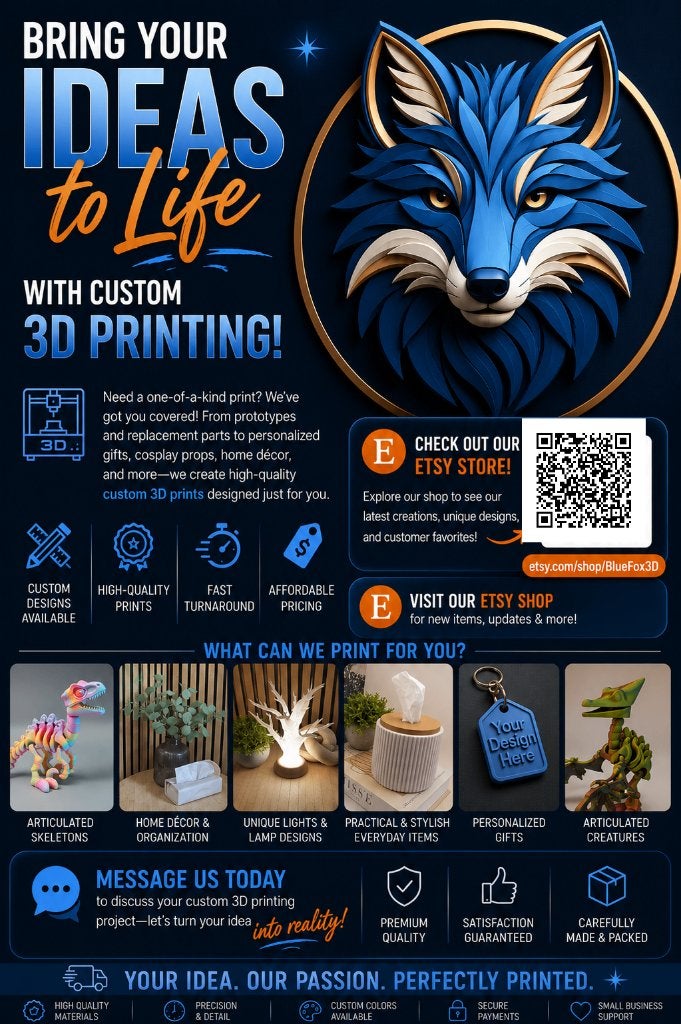 Custom 3d Prints, Ophalen, Meerkleurig, Overige stijlen, Nieuw