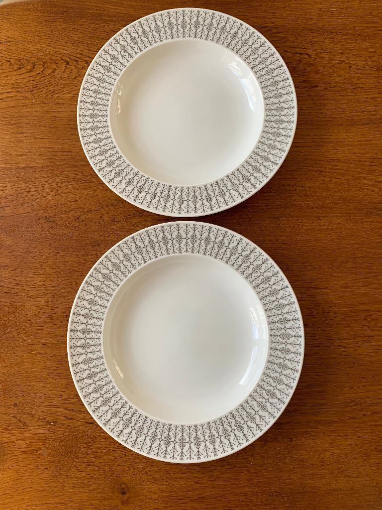 2 Diepe/Soep Borden "Rosenthal" 'Secunda Grau' Tapio Nieuw, Huis en Inrichting, Nieuw, Ophalen of Verzenden, Bord(en), Overige stijlen