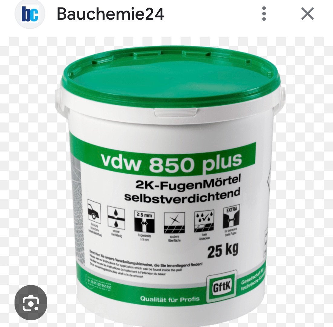 2 componenten voegmortel vdw850 plus steengrijs, Ophalen