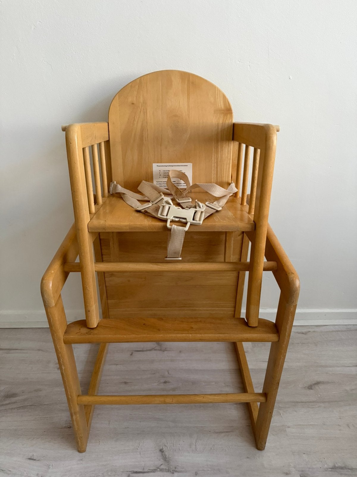 Vintage houten kinderstoel eetstoel setje tafel met stoel, Ophalen, Gebruikt, Overige typen, Aanschuifbaar