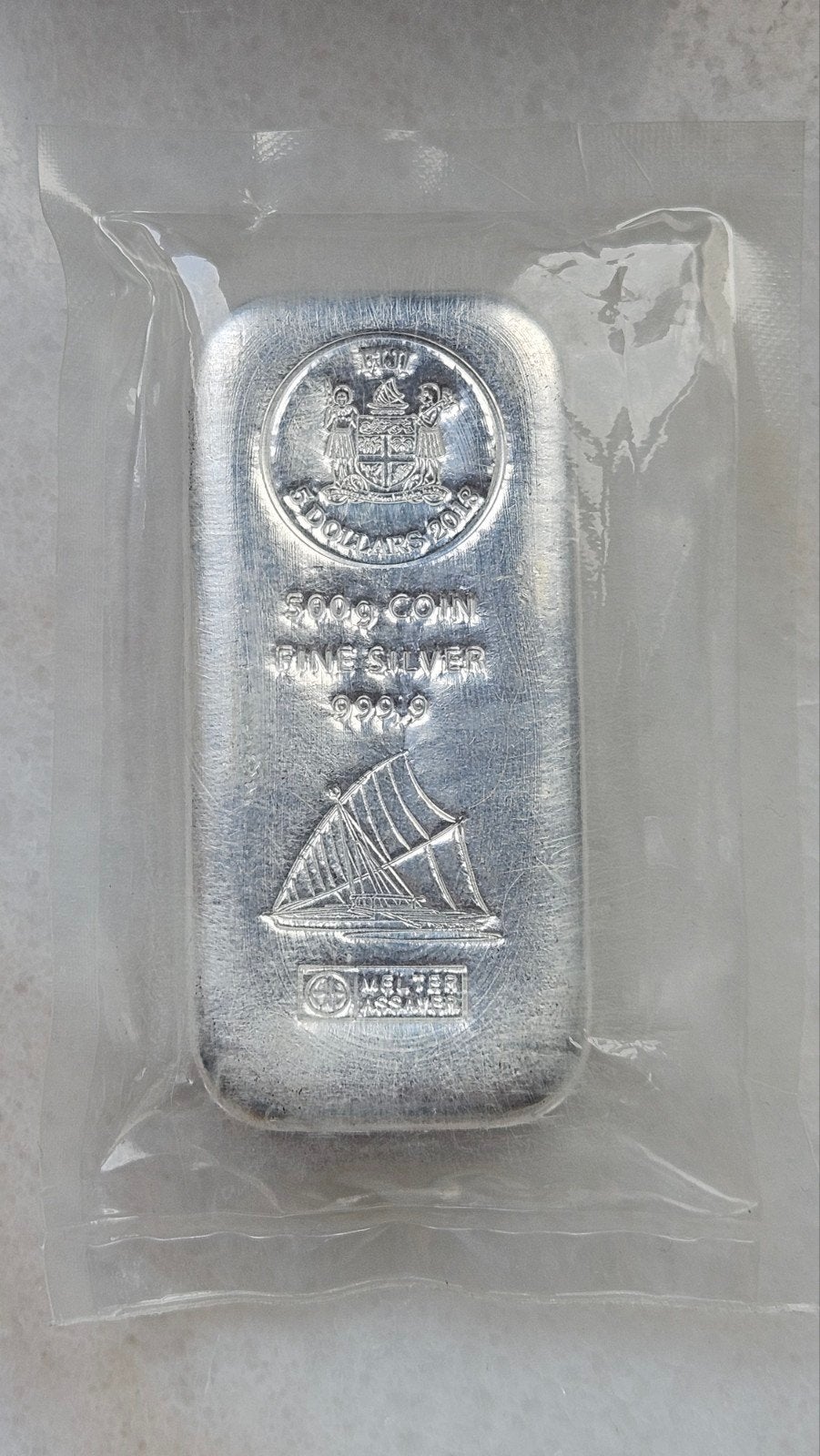 500 gram muntbaar 999 zilver, Ophalen of Verzenden, Zilver