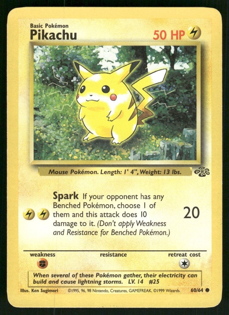Pikachu 60/64 - Jungle (NM), Hobby en Vrije tijd, Verzamelkaartspellen | Pokémon, Verzenden, Gebruikt