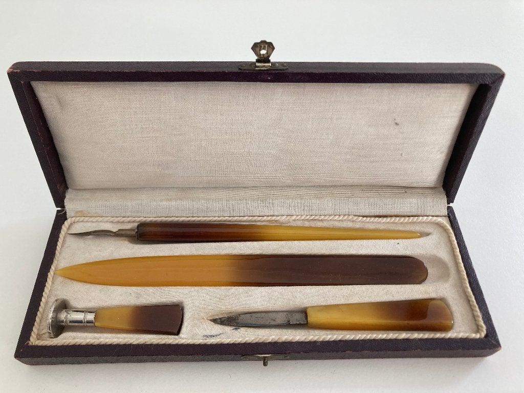 Antieke Art Deco bureauset, Ophalen
