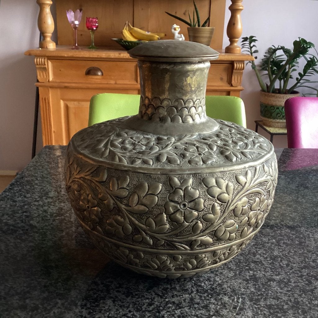 Waterkruik, waterpot, koper, messing, groot, vintage, Ophalen