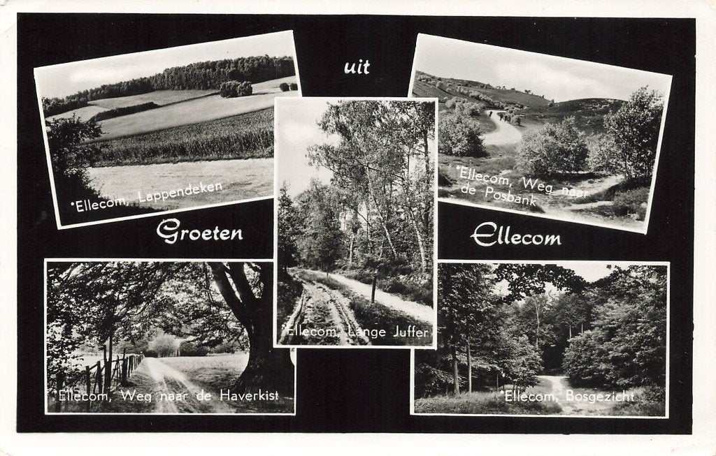 Groeten uit Ellecom, Ophalen of Verzenden, 1940 tot 1960, Gelopen, Gelderland