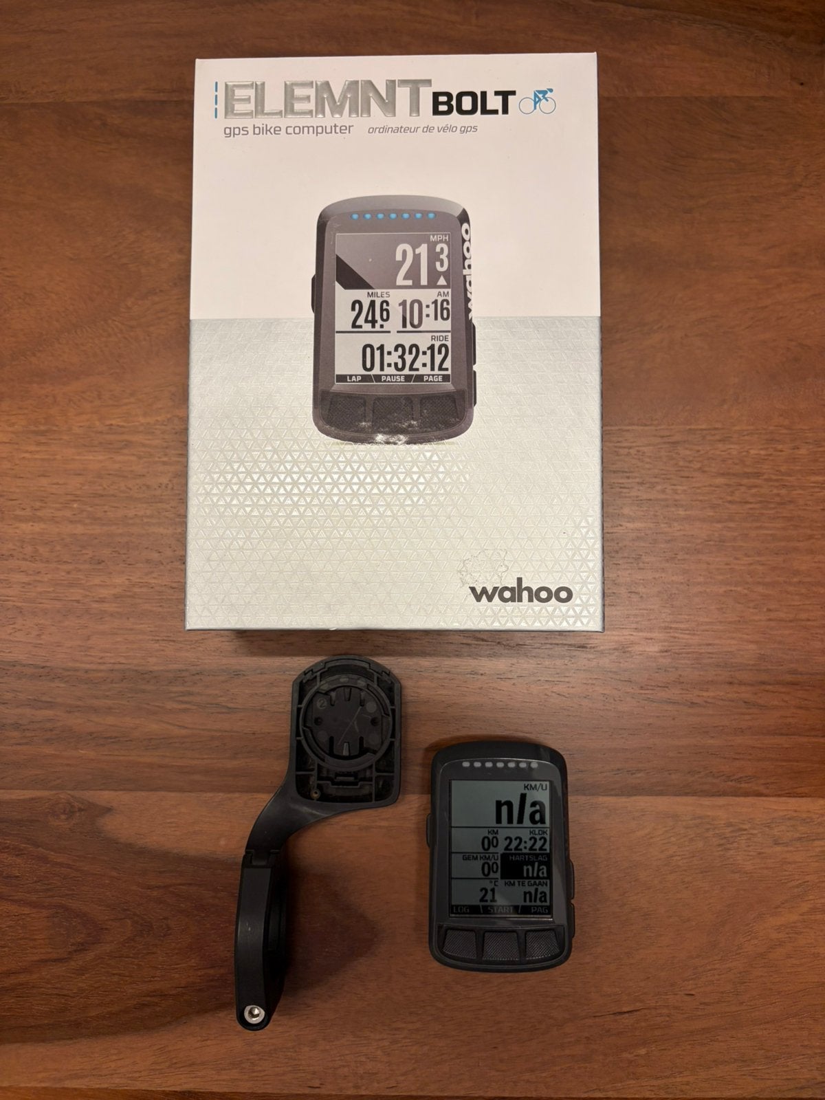 Wahoo ELEMNT Bolt v1 GPS Fietscomputer, Fietsen en Brommers, Fietsaccessoires | Fietscomputers, Ophalen of Verzenden, GPS, Zo goed als nieuw