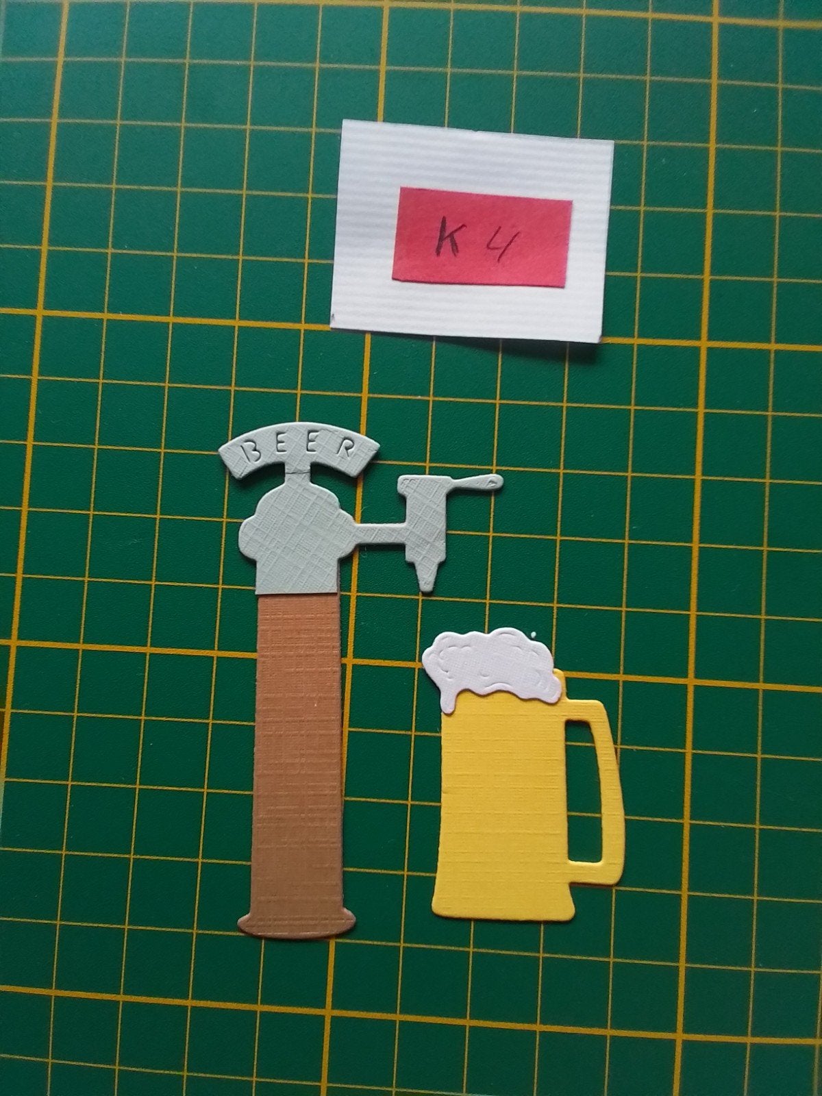 K4 Stansjes biertap met bierglas, Ophalen of Verzenden, Nieuw, Overige thema's, Overige typen