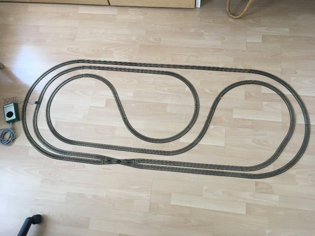 Fleischmann H0 treinbaan "doolhof mini", Hobby en Vrije tijd, Modeltreinen | H0, Gebruikt, Gelijkstroom, Fleischmann, Rails