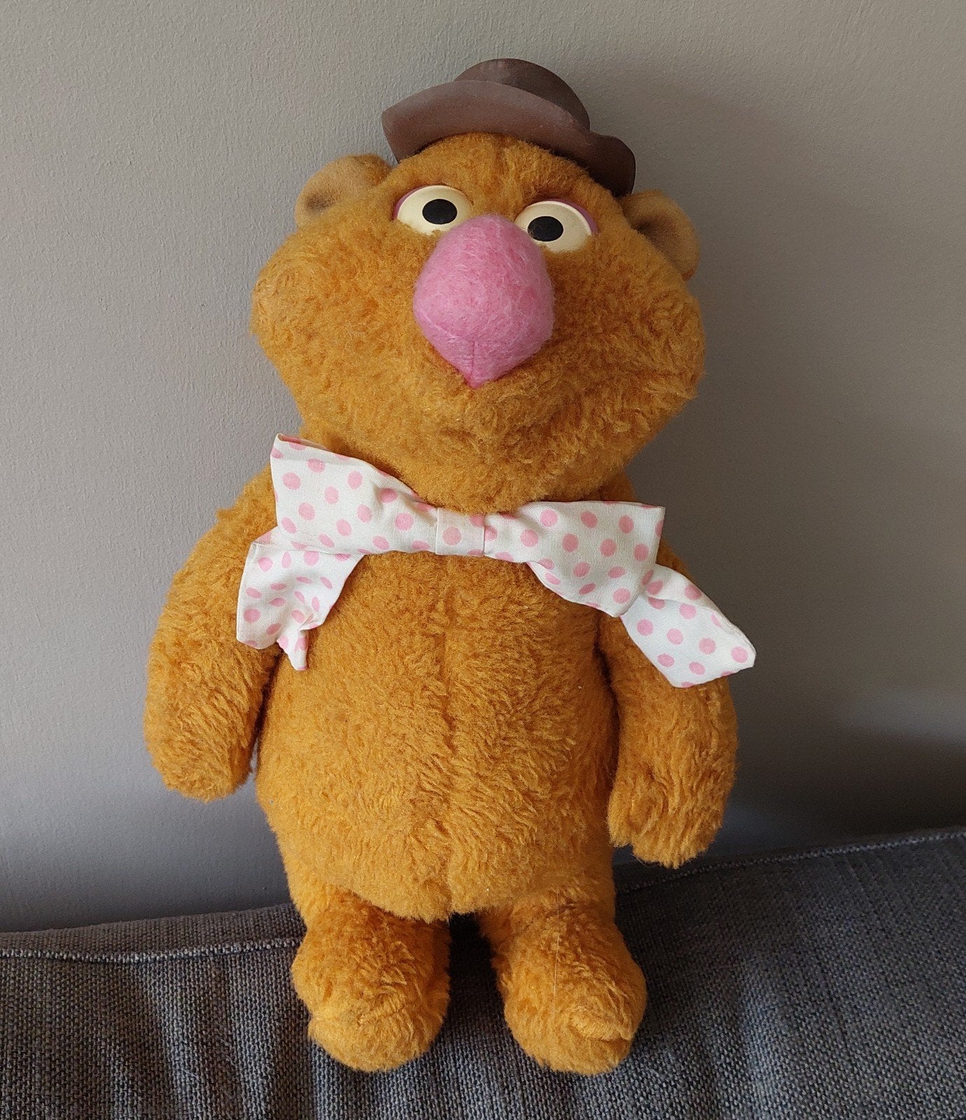Vintage Fozzie bear, The Muppets (Fisher Price, 1976), Ophalen of Verzenden, Gebruikt, Overige typen