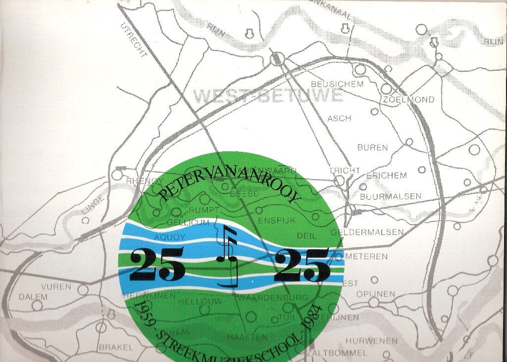 Streekmuziekschool Peter v Anrooy Zaltbommel 25 jr- vinyl LP, Ophalen, Gelezen, Genre of Stijl