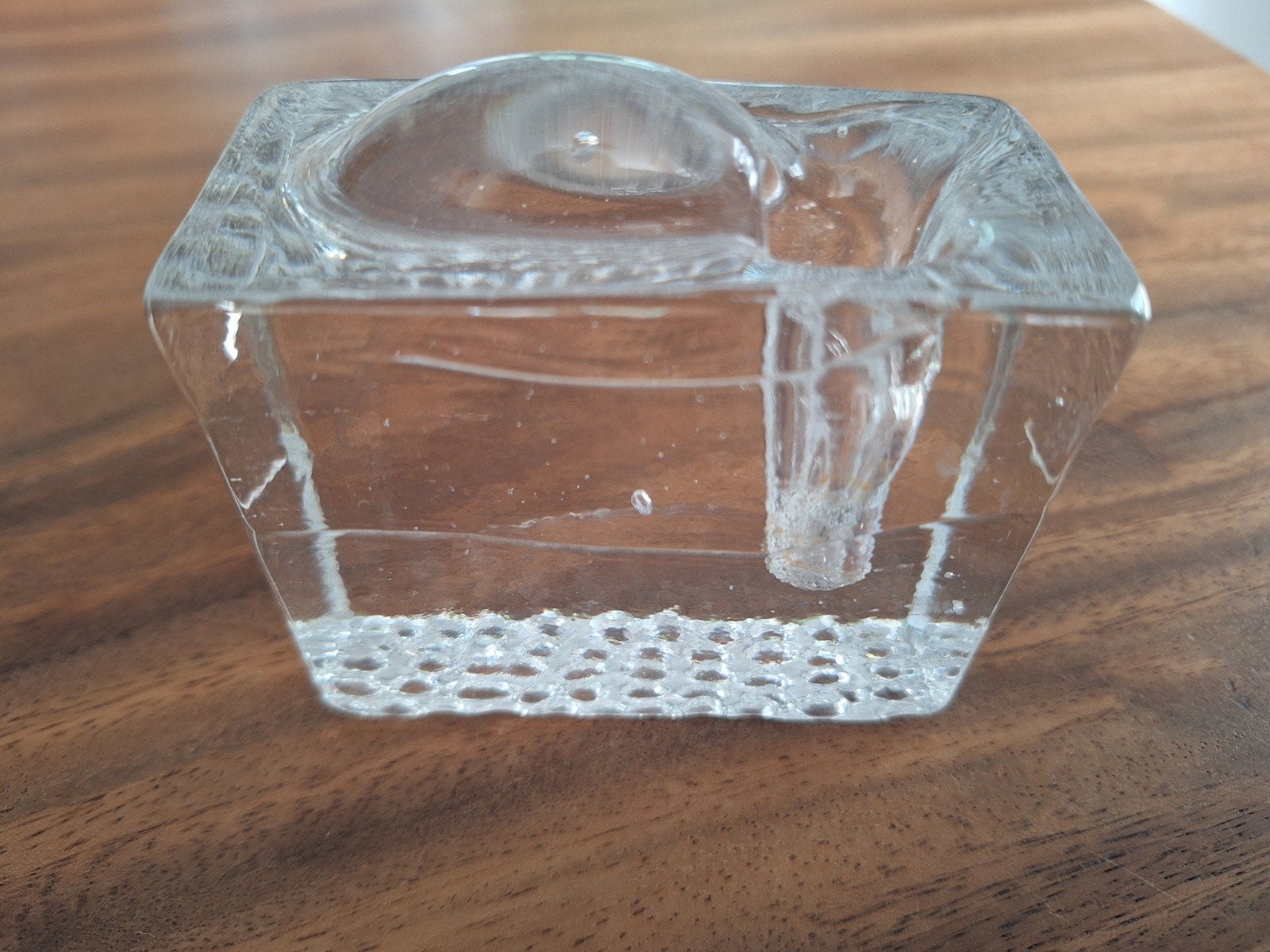 Pukeberg solifleur vaasje Uno Westerberg, Ophalen of Verzenden, Zo goed als nieuw, Glas