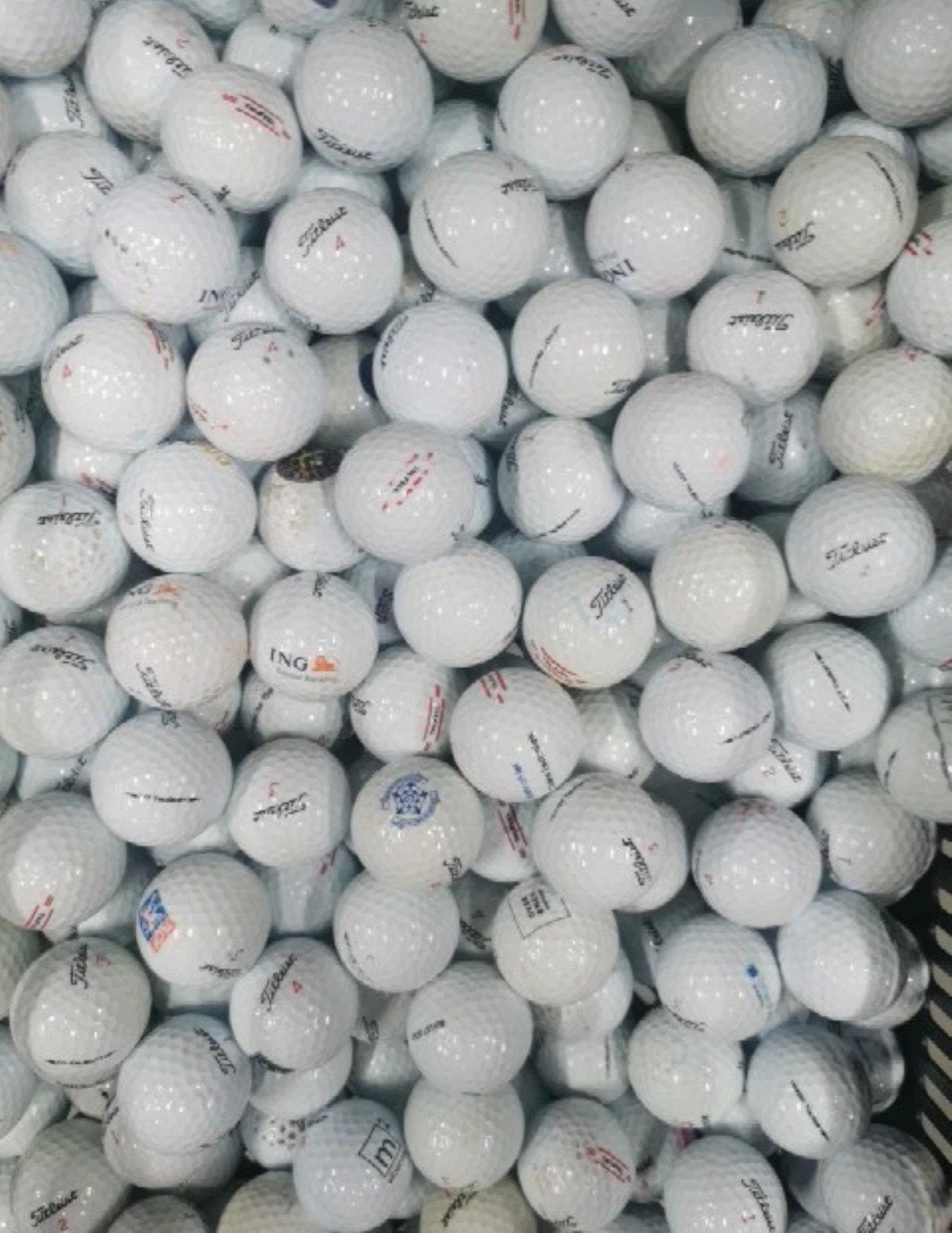 Titleist golfballen100 stuks, Ophalen of Verzenden, Zo goed als nieuw, Bal(len)