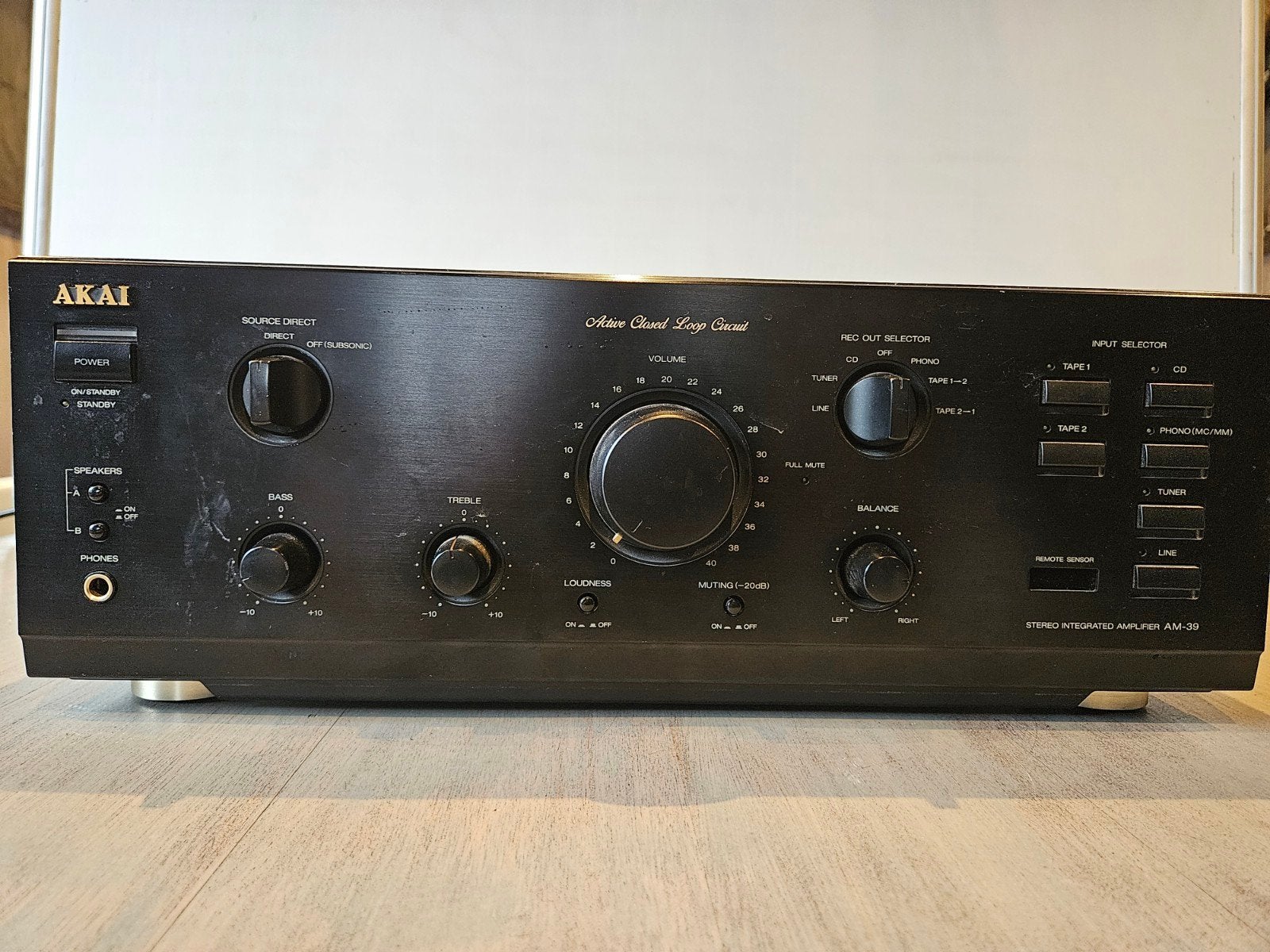 Akai AM-39 Stereo Geïntegreerde Versterker, Overige merken, Gebruikt, Ophalen of Verzenden, 60 tot 120 watt