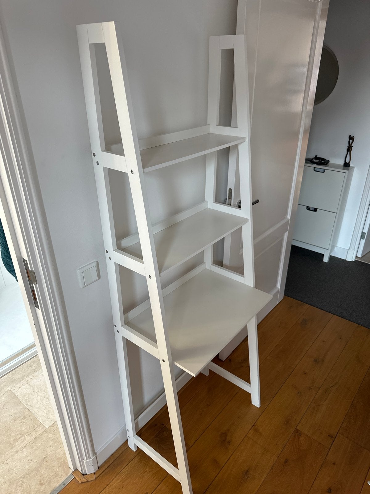Wit bureau / ladder kast, Ophalen, Opbergruimte, Gebruikt, Wit
