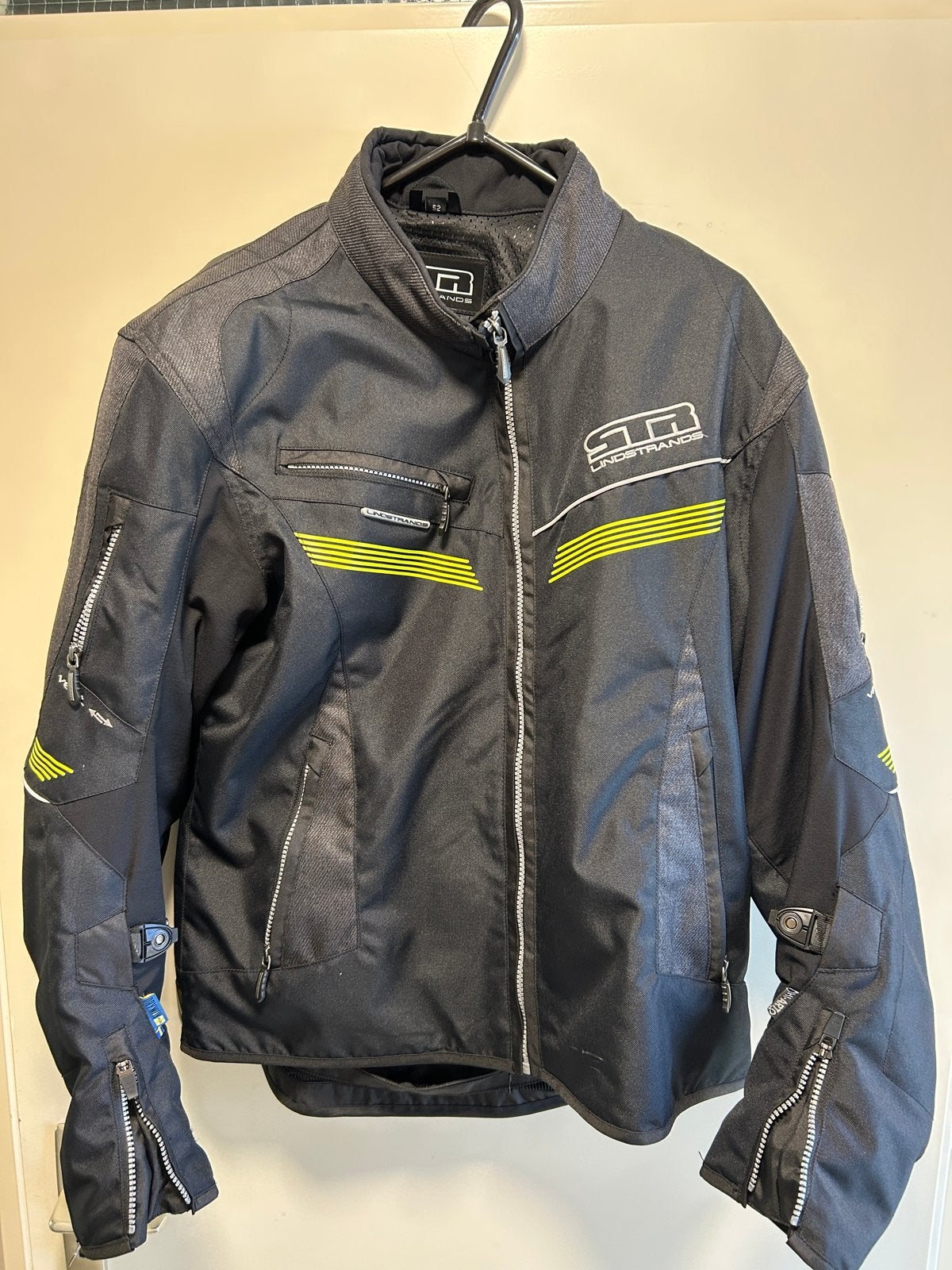 Lindstrands motorjas textiel maat 52 (50), Ophalen, Tweedehands, Heren, Jas | textiel