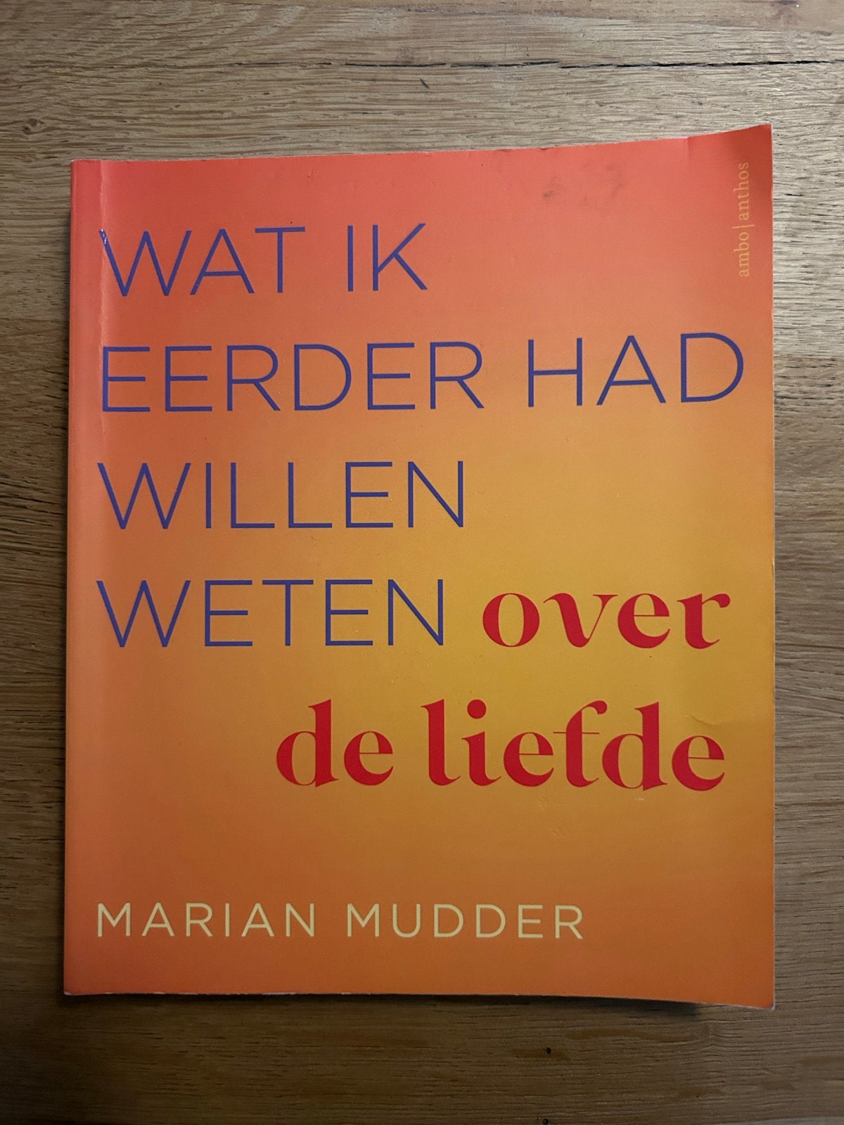 Wat ik eerder had willen weten over de liefde - Marian Mudde, Ophalen of Verzenden, Gelezen, Nederland