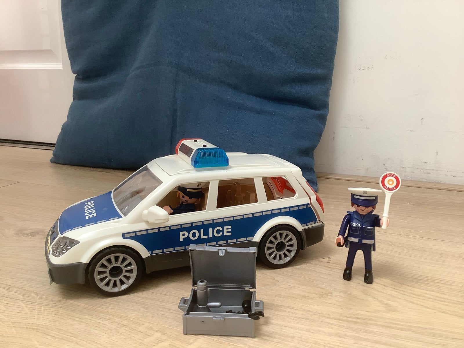 Playmobil 6924 Politie Surveillance met extra wegversperring, Ophalen of Verzenden, Zo goed als nieuw