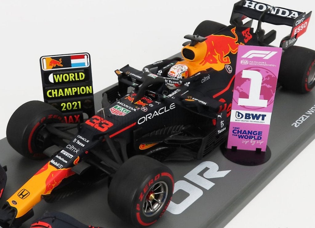 ✅ Max Verstappen 1:18 World Champion 2021 Abu Dhabi GP, Ophalen of Verzenden, Nieuw, Formule 1