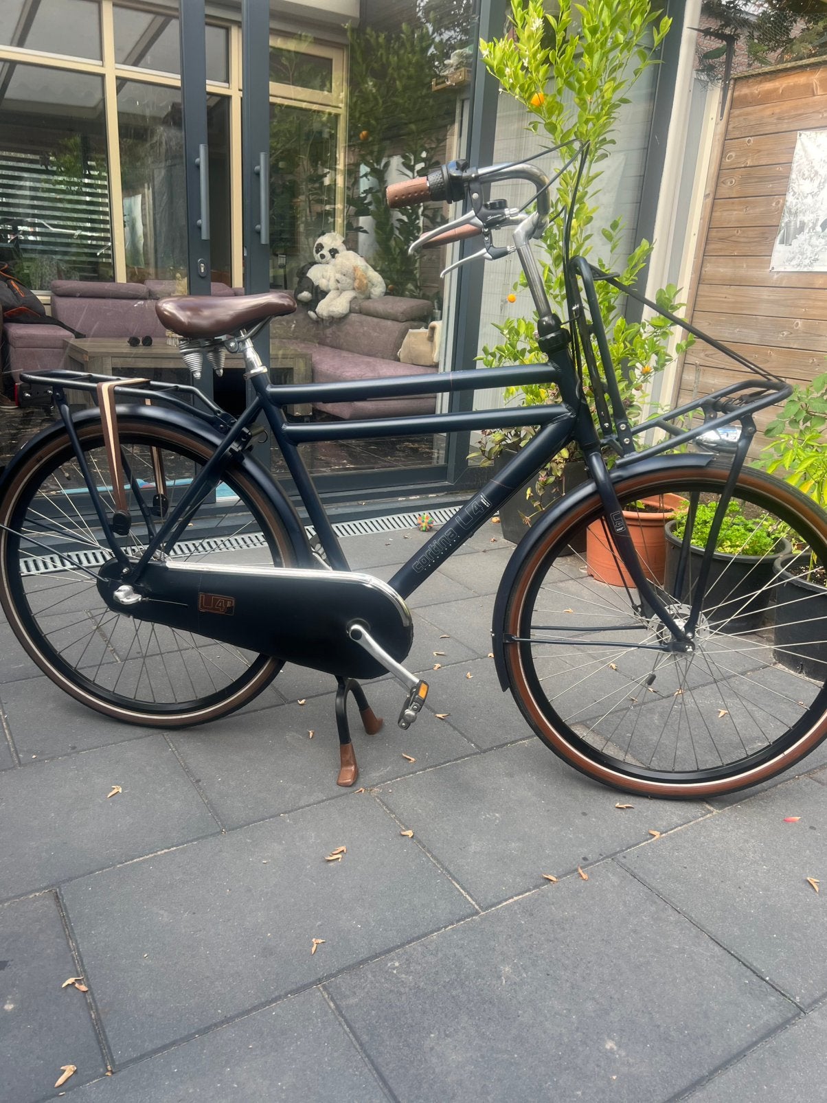 Cortina heren of jongensfiets frame 57 cm 3 versnelling, Fietsen en Brommers, Ophalen, Gebruikt, Trommelrem, Handrem