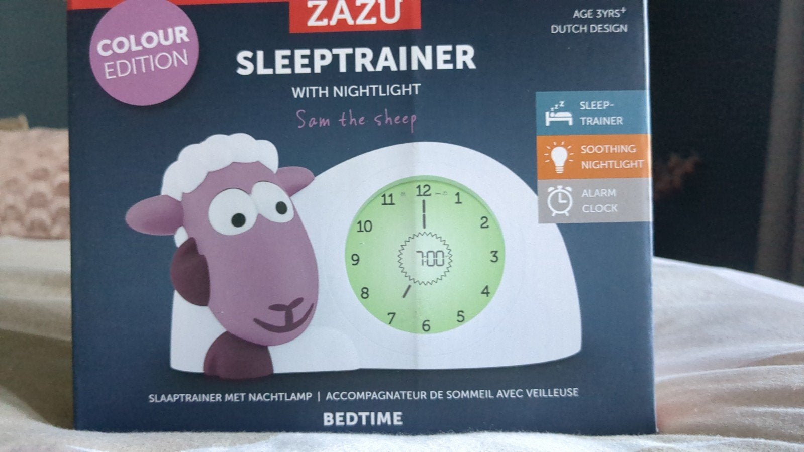 ZAZU Slaaptrainer Sam het Schaap met Nachtlampje, Ophalen of Verzenden, Zo goed als nieuw
