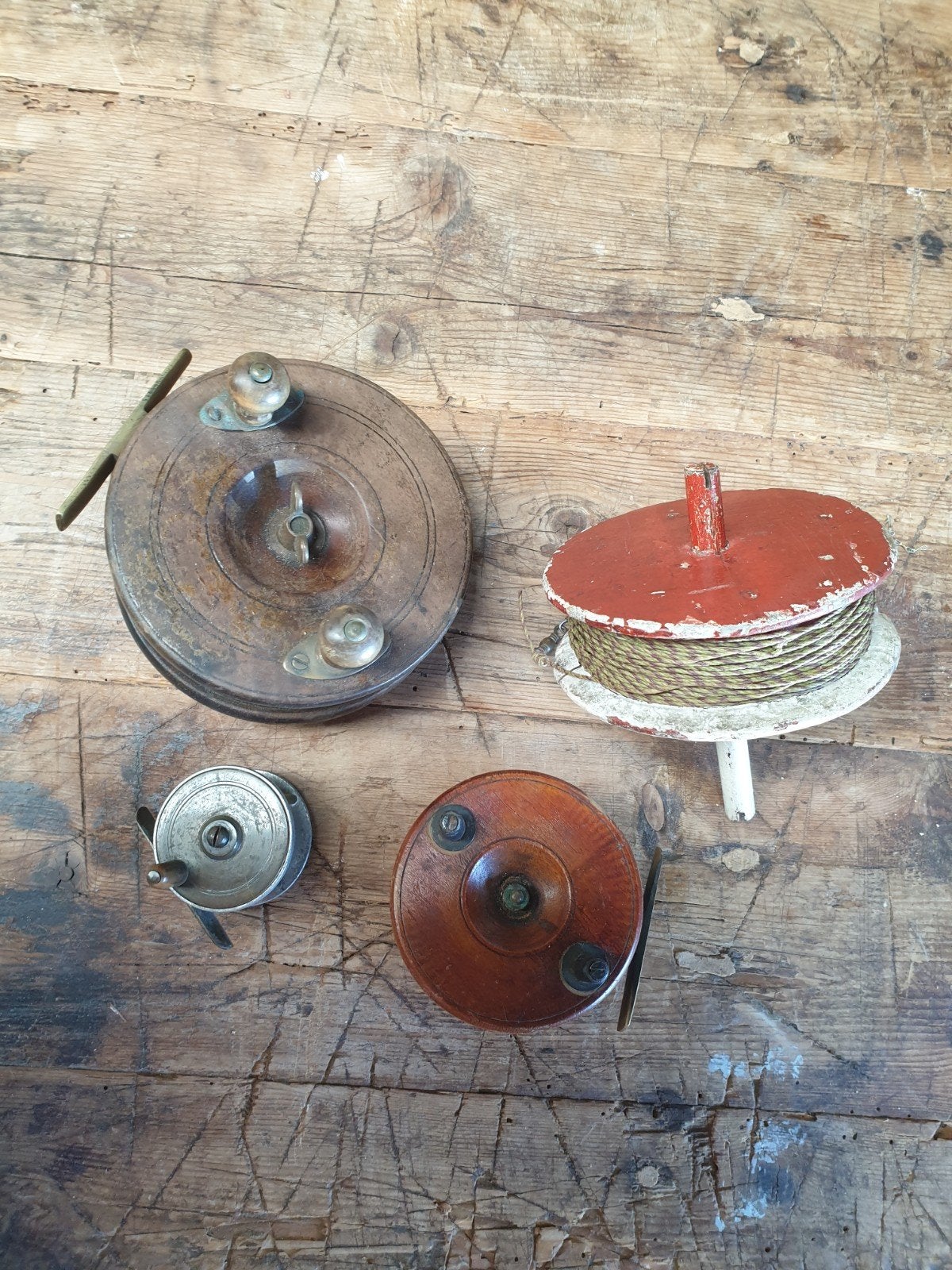 4 oude vismolens, Ophalen, Gebruikt, Molen