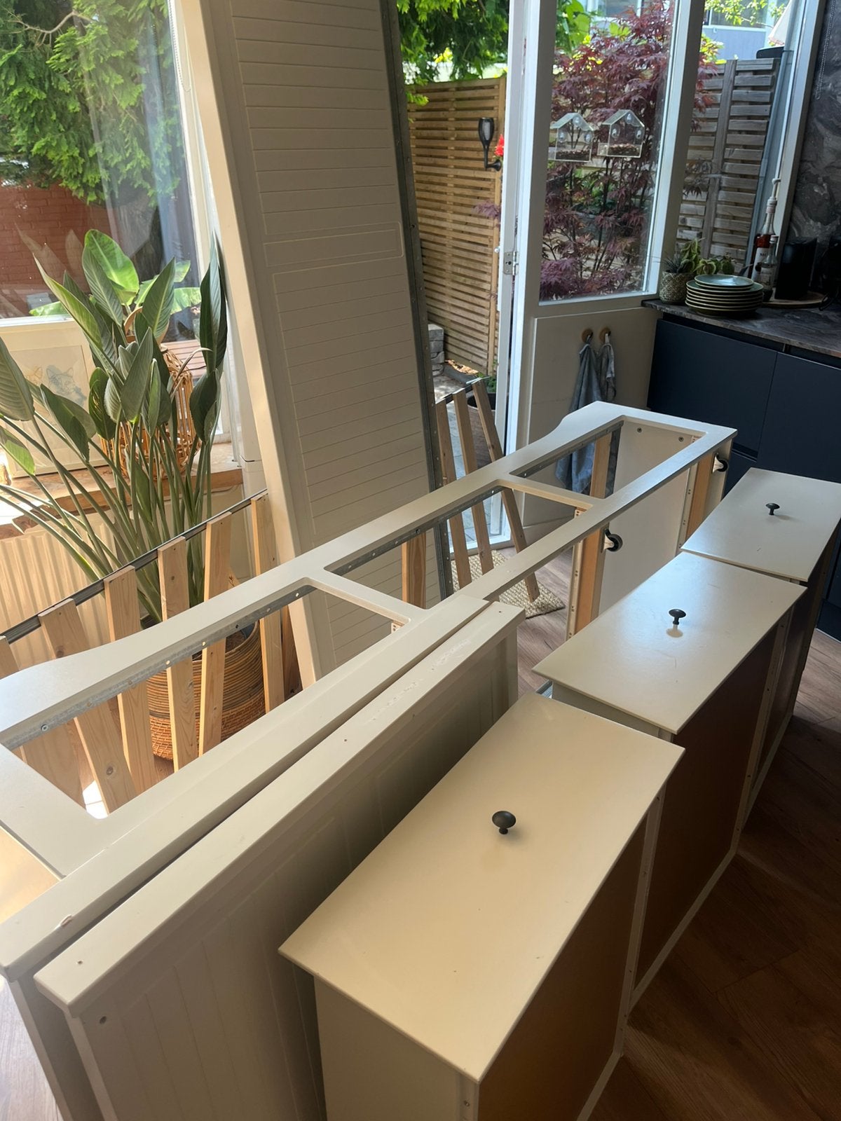 IKEA Hemnes bedbank te koop!!, Ophalen, Gebruikt, Wit, Tweepersoons