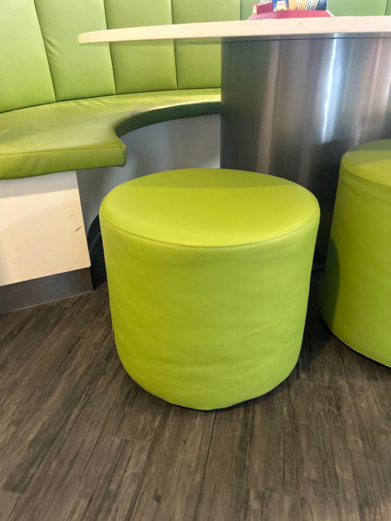 Groene poefjes, Ophalen, Minder dan 50 cm, Gebruikt, Rond