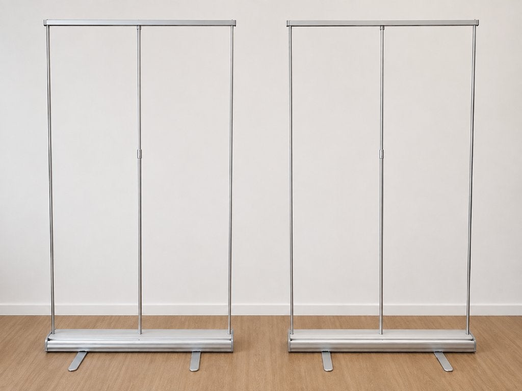 Aluminium Roll-up Banner standaard (zonder doek) 85x205cm, Verzamelen, Merken en Reclamevoorwerpen, Ophalen of Verzenden, Zo goed als nieuw